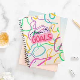 Personalisiert Goals Journal Notizblock