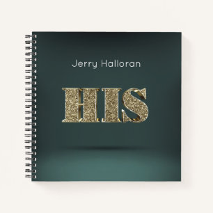 Personalisiert Gold 3D SEIN Notizbuch