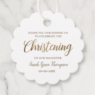 Personalisiert Gold Baby Girl Christening Vielen D Geschenkanhänger
