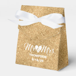 Personalisiert-Gold-Glitzer-Hochzeit Geschenkschachtel
