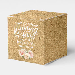 Personalisiert Gold Glitzer Rosa Blumenzehen Geschenkschachtel