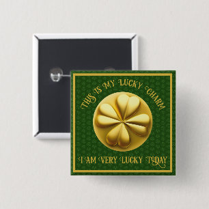 Personalisiert Golden Kleeblatt St. Patrick's Day Button