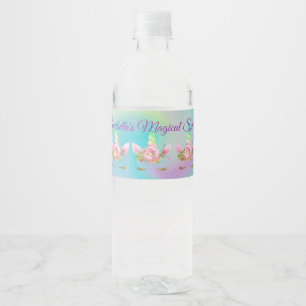 Personalisiert Golden Rainbow Unicorn Water Flasch