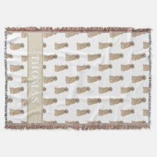 Personalisiert Golden Retriever Decke
