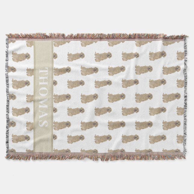 Personalisiert Golden Retriever Decke (Vorderseite)
