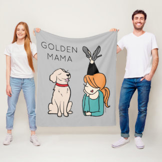Personalisiert Golden Retriever Mama Fleece Blanke