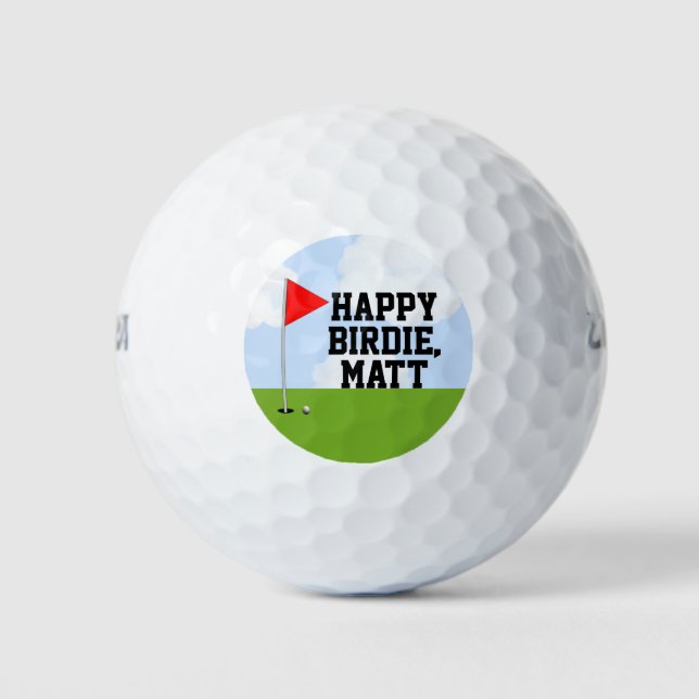 Personalisiert Golf Birthday Collectible Golfball (Vorderseite)