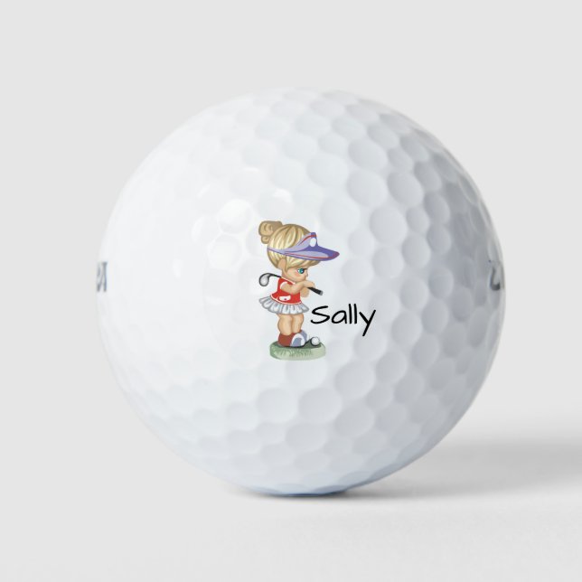 Personalisiert Golfer Golfball (Vorderseite)