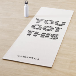 Personalisiert GOT DU DIES Motivierend Yogamatte
