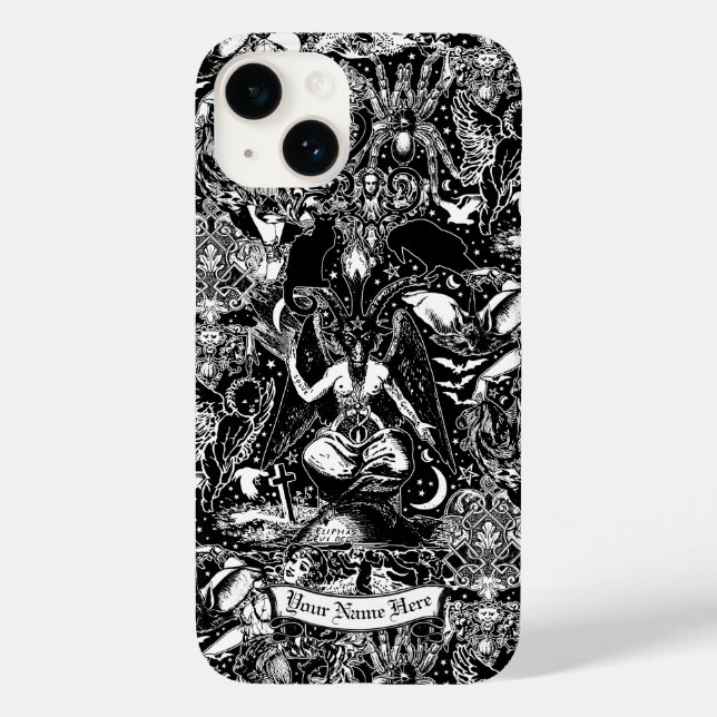 Personalisiert Goth Baphomet Satanic Gothic Case (Rückseite)