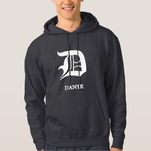 Personalisiert-Gothic-Blakklettermonogramm Hoodie