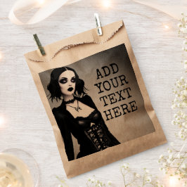 Personalisiert Gothic Girl Halloween-Party Geschenktütchen