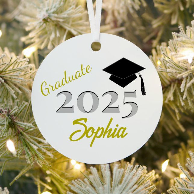 Personalisiert Graduate Ornament Yellow (InSitu)