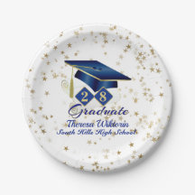 Personalisiert Graduation Party Blue & Gold 20XX