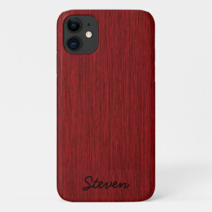 Personalisiert Grainy Red Wood Case-Mate iPhone Hülle