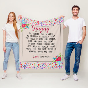 Personalisiert Granny Blanket Granny Wir haben das Fleecedecke