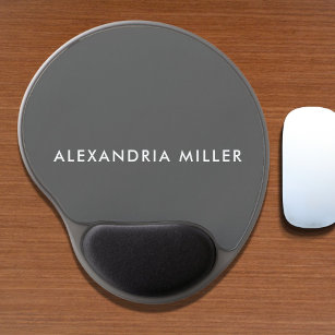 Personalisiert Grau Modernes Minimalistisch Gel Mousepad