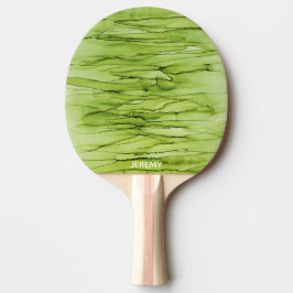 Personalisiert Green Abstrakt Alcohol Ink Art Tischtennis Schläger