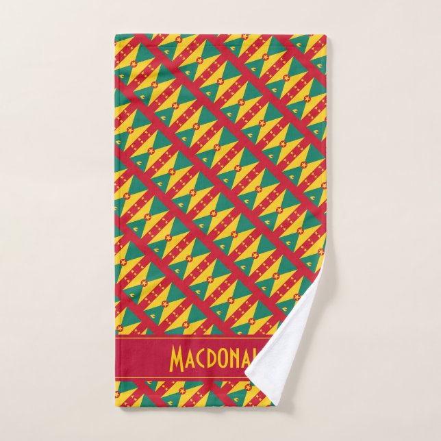 Personalisiert GRENADA CARRIACOU Handtuch (Handtuch)