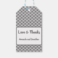Personalisiert Grey White Fishnet Wednet Vielen Da