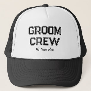 Personalisiert Groom Crew Sportname Bachelor Party Truckerkappe