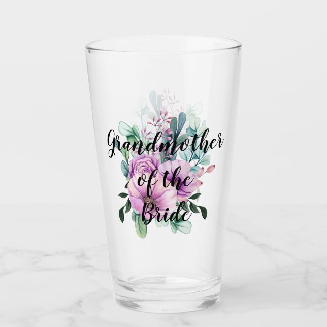 Personalisiert Großmutter des Bride BUDGET Glas (Vorderseite)