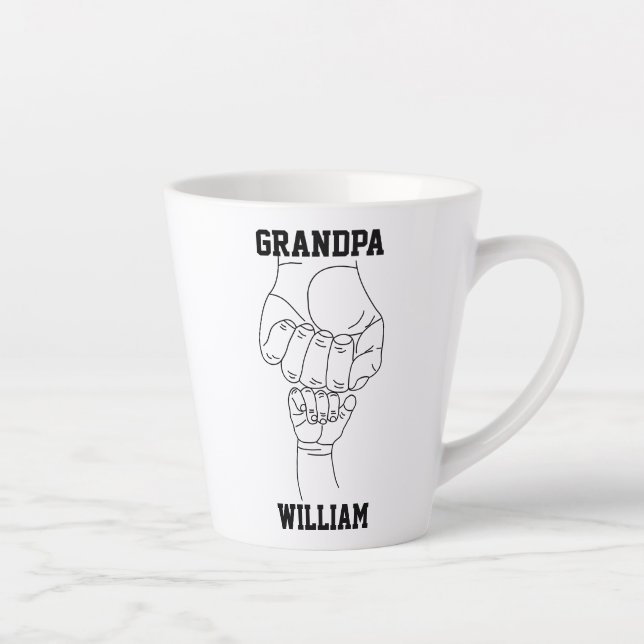 Personalisiert Großvater Großvater Milchtasse (Rechts)