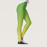 Personalisiert-grün und gelb-grün leggings<br><div class="desc">Personalisiert-grün und gelb-grün</div>