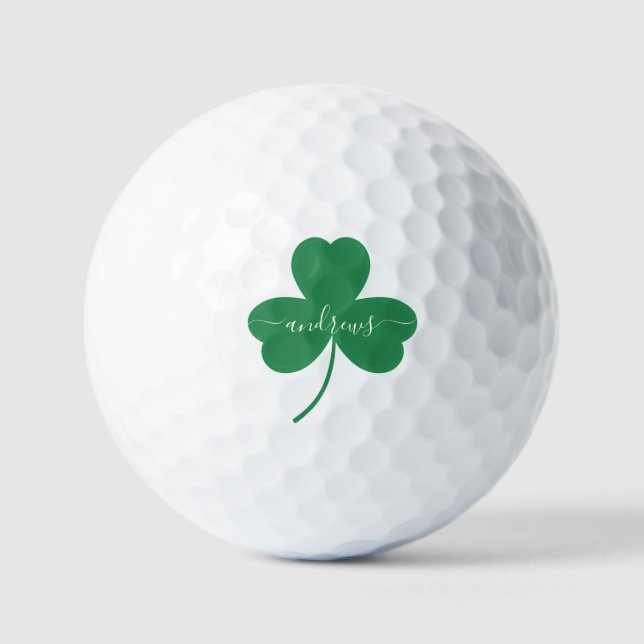 Personalisiert grün verlassen Unterschrift Golf Go Golfball (Vorderseite)
