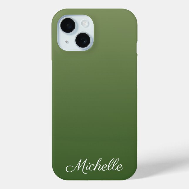 Personalisiert-grüner Ober Case-Mate iPhone Hülle (Rückseite)