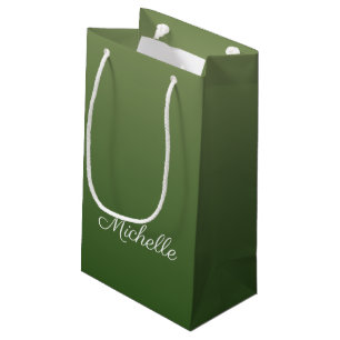 Personalisiert-grüner Ober Kleine Geschenktüte