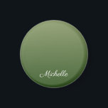 Personalisiert-grüner Ober Magnet<br><div class="desc">Personalisiert-grüner Ober</div>