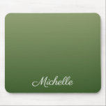 Personalisiert-grüner Ober Mousepad<br><div class="desc">Personalisiert-grüner Ober</div>