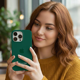 Personalisiert grünes iPhone Case mit benutzerdefi