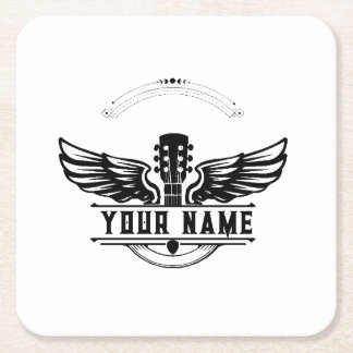 Personalisiert Guitar Player Gift Untersetzer
