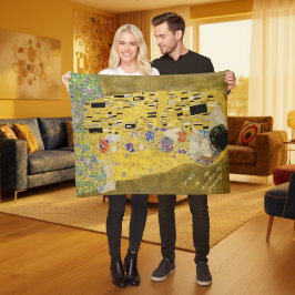 Personalisiert Gustav Klimt Die Botschaft der Kiss Fleecedecke