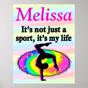 PERSONALISIERT GYMNASTICS LIFE POSTER