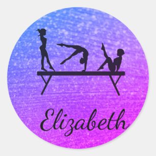 PERSONALISIERT GYMNASTICS SQUARE STICKER
