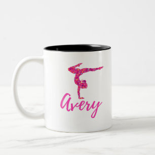 Personalisiert Gymnastik Gymnastik Name Sehr Zweifarbige Tasse