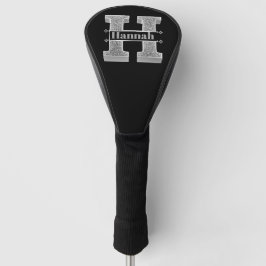 Personalisiert H Initial Silver Monogram Ihr Name Golf Headcover