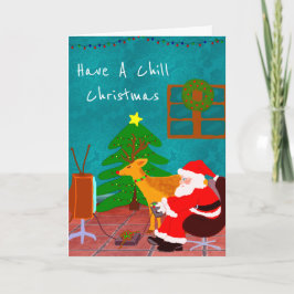 Personalisiert haben Weihnachten vor einer Kröte Karte