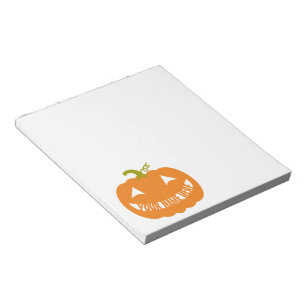 Personalisiert Halloween Pumpkin Notizblock