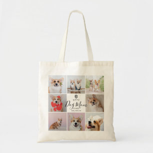 Personalisiert Handgeschriebener Best Dog Mama 8 F Tragetasche