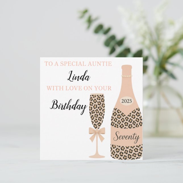 Personalisiert Handmade Geburtstag Karte (Stehend Vorderseite)