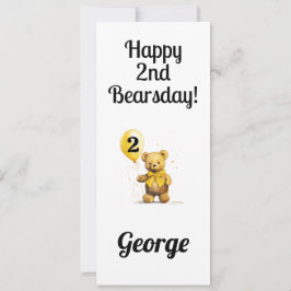 Personalisiert Happy 2. Geburtstag Herzlichen Glüc Karte