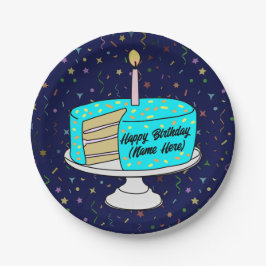 Personalisiert Happy Birthday Cake - Paper Teller