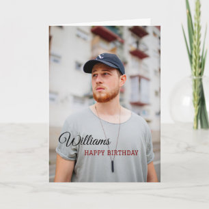 Personalisiert Happy Birthday Card Foto Karte