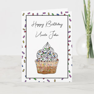 Personalisiert Happy Birthday Card für einen Onkel Karte