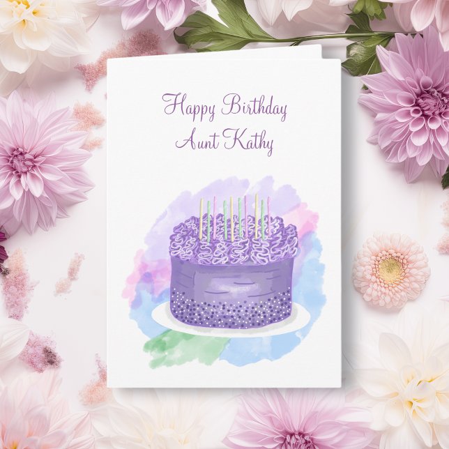 Personalisiert Happy Birthday Card für Tante Karte (Von Creator hochgeladen)