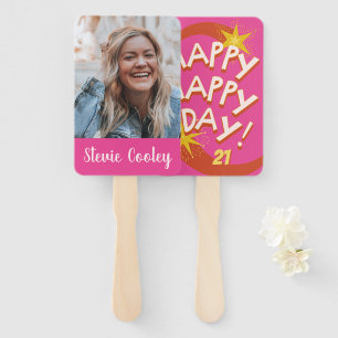 Personalisiert Happy Birthday Fan Faces Fächer